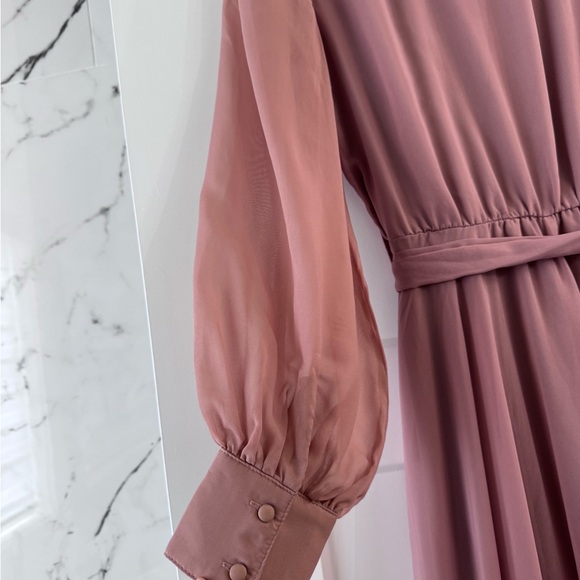 Ivy City Co Mauve Long Wrap Maxi Dress - Picture 8 of 8